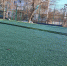 На новом футбольном поле укладывают искусственное покрытие (фото) - Kerch.Com.Ru