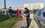 Сотрудники "Крымтроллейбуса" потрудились на субботнике (фото)