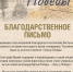 Благодарность за участие в проекте "Голоса Победы" - Восточно-Крымский историко-культурный музей-заповедник