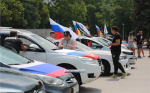 Керчане отметили День России автопробегом (фото, видео)