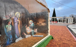 В Керчи смонтировали Рождественский вертеп (фото)