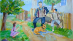 Выставка детских рисунков, посвященная Дню отца (фото)